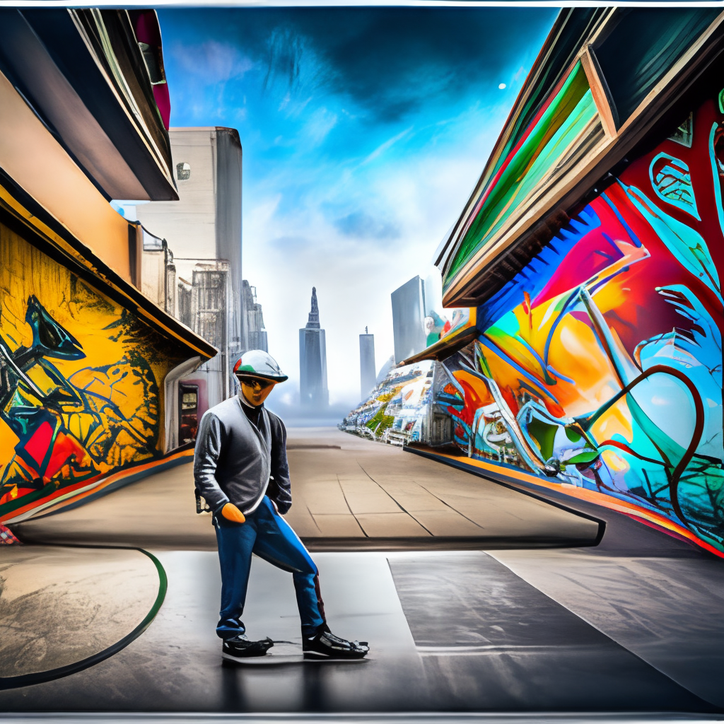 A photo of smart city 
HIP HOP STYLE WITH GRAFFITI
FUTURISTIC STYLE
NO HUMANS JUST BUILDINGS AND CITY