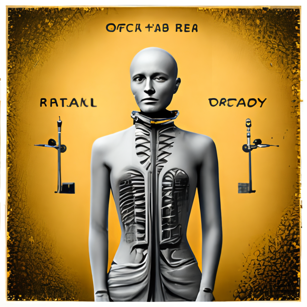 An ordinary person has a mechanical body, only the head is flesh and bone, from the neck down is replaced by a machine


