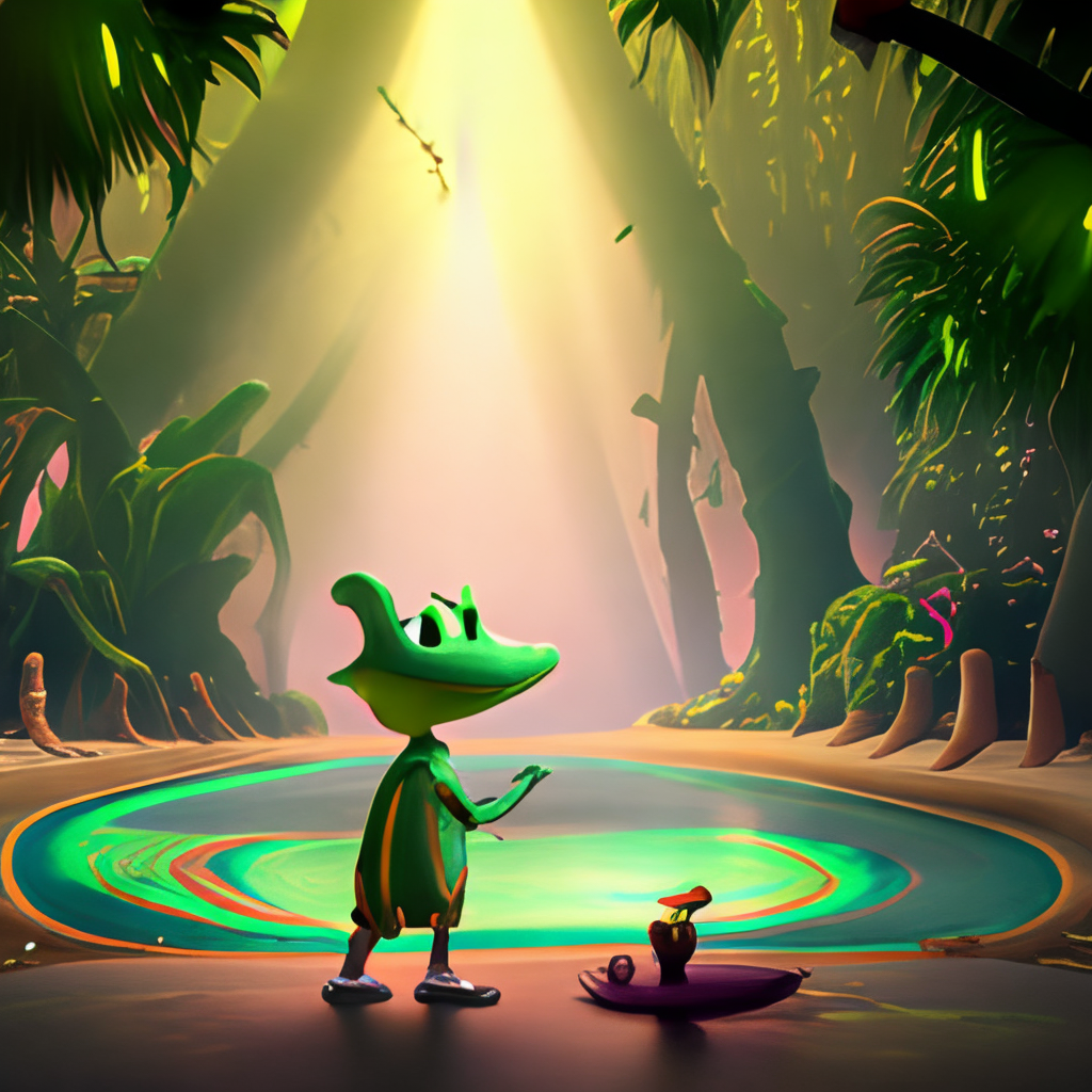 "Arlo the Alligator Boy," a new animated movie, features cute and musical characters that would be perfect for a cartoon background with a musical or adventure theme.