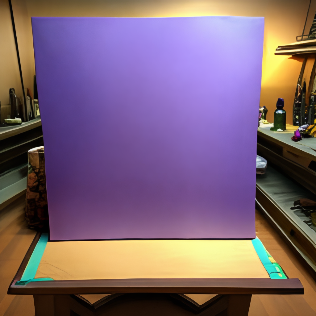 canvas texture. there is a smear of purple on the canvas