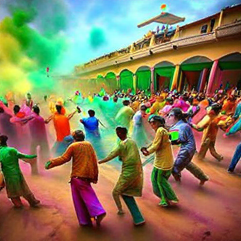 PLAYING HOLI