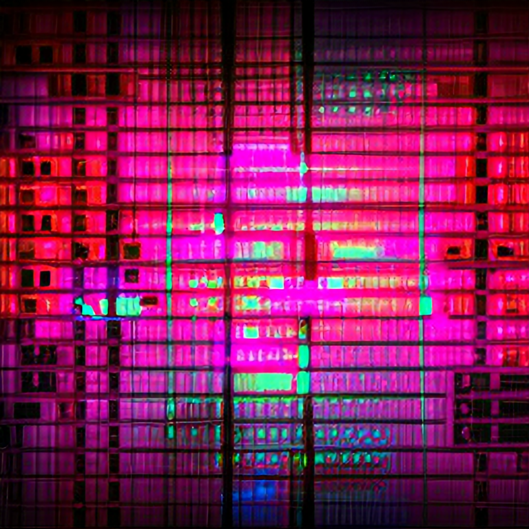 neon pink!!! matrix code programming techno screen glitch!!! abstract
