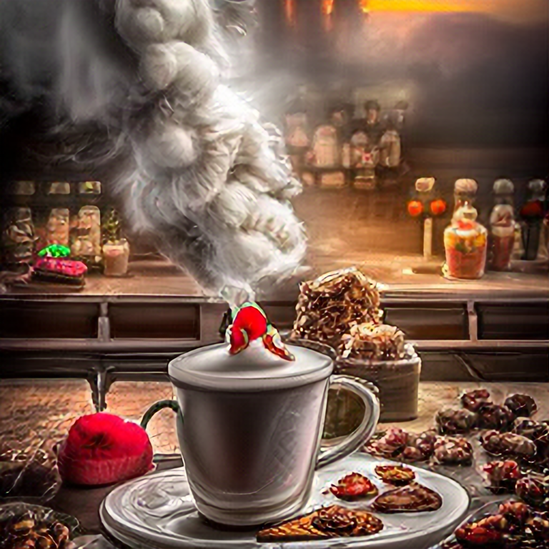 Hot steamy mug of cocoa with wipped cream on top, with cherry and cinnamon for decoration, chocolate flakes, surrounded by alcohol bottles, studio lighting, 35mm lens, fireplace in the background, warm indoor lighting, cinematic lighting, ultra detailed, insane details, cold wintery background, hot, steaming, no ice, chestnuts and peanuts around the glass, 35mm lens, , photorealistic, 3 realistic, 3 blacklight, 1. 5 DSLR, 4 dof