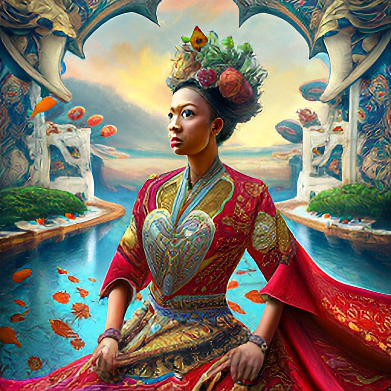 sango fantasy, fantasy magic, , intricate, sharp focus, illustration, highly detailed, digital painting, concept art, matte, Artgerm and Paul lewin and kehinde wiley, masterpiece