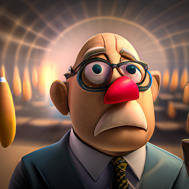 Mr. potato head as a living man. Octane 4 k render, beautiful