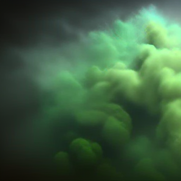 cinematic magician, whirling green fog, 4 k
