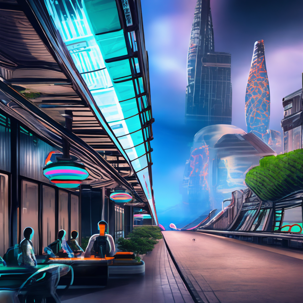 a futuristic japanese city at night photorealistic octane render