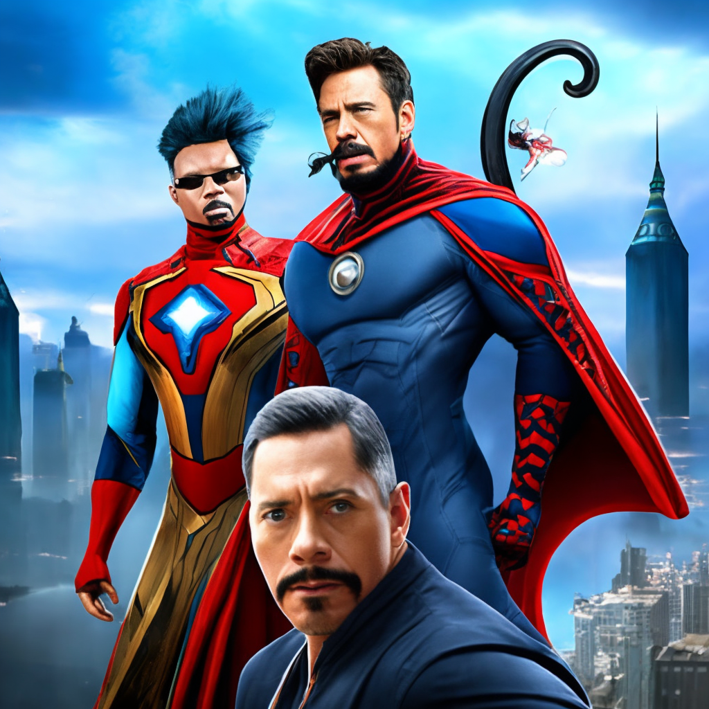 Change iron man into spider into captain America in to thor into  doctor strange into black panther 