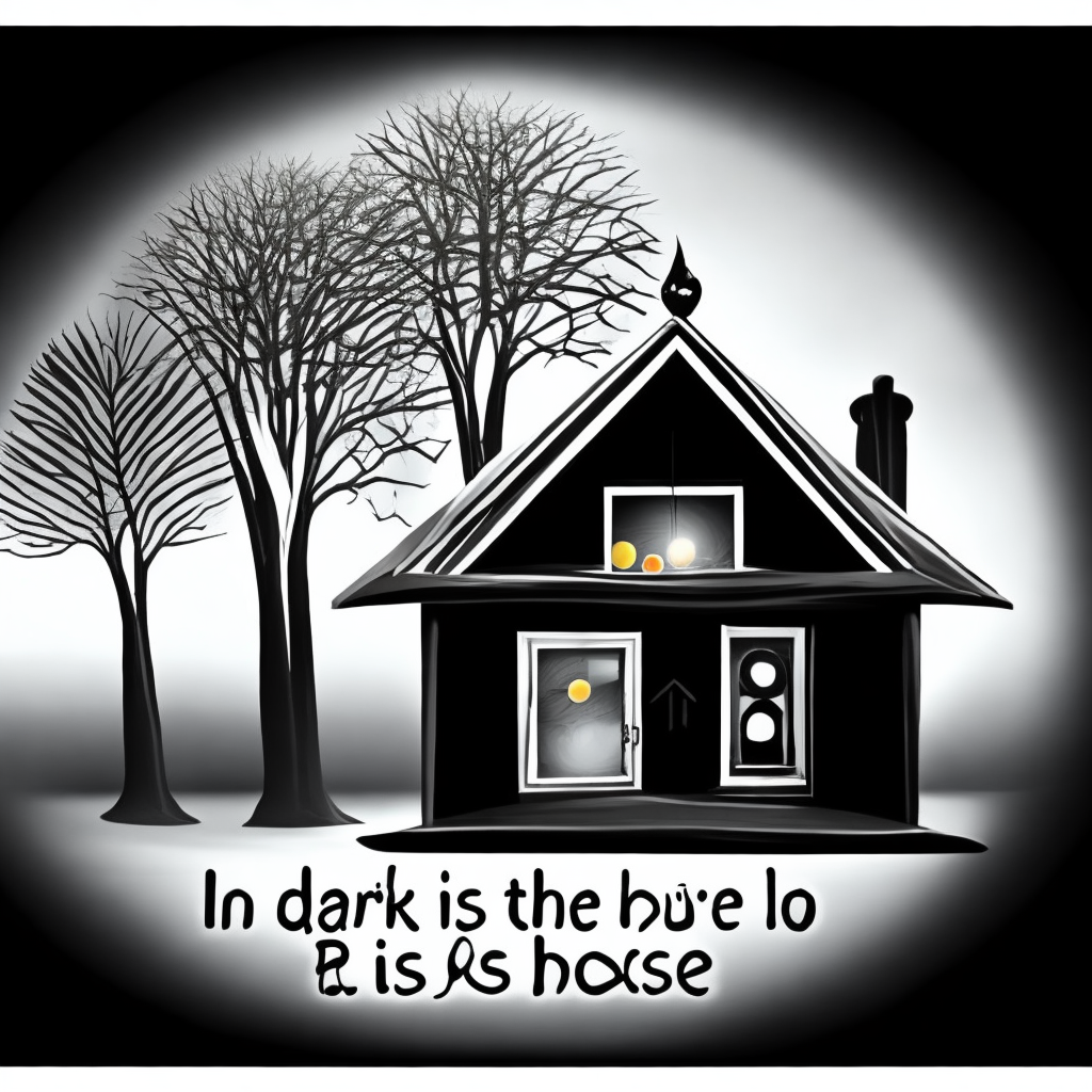 In a dark forest there is a house in house there is a glass boll it turns in to a black hole 