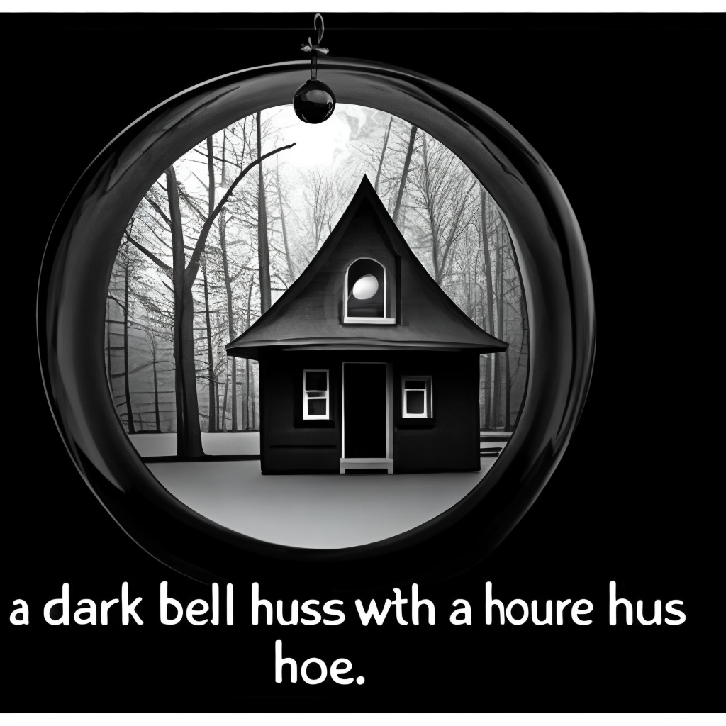 In a dark forest there is a house in house there is a glass boll it turns in to a black hole 