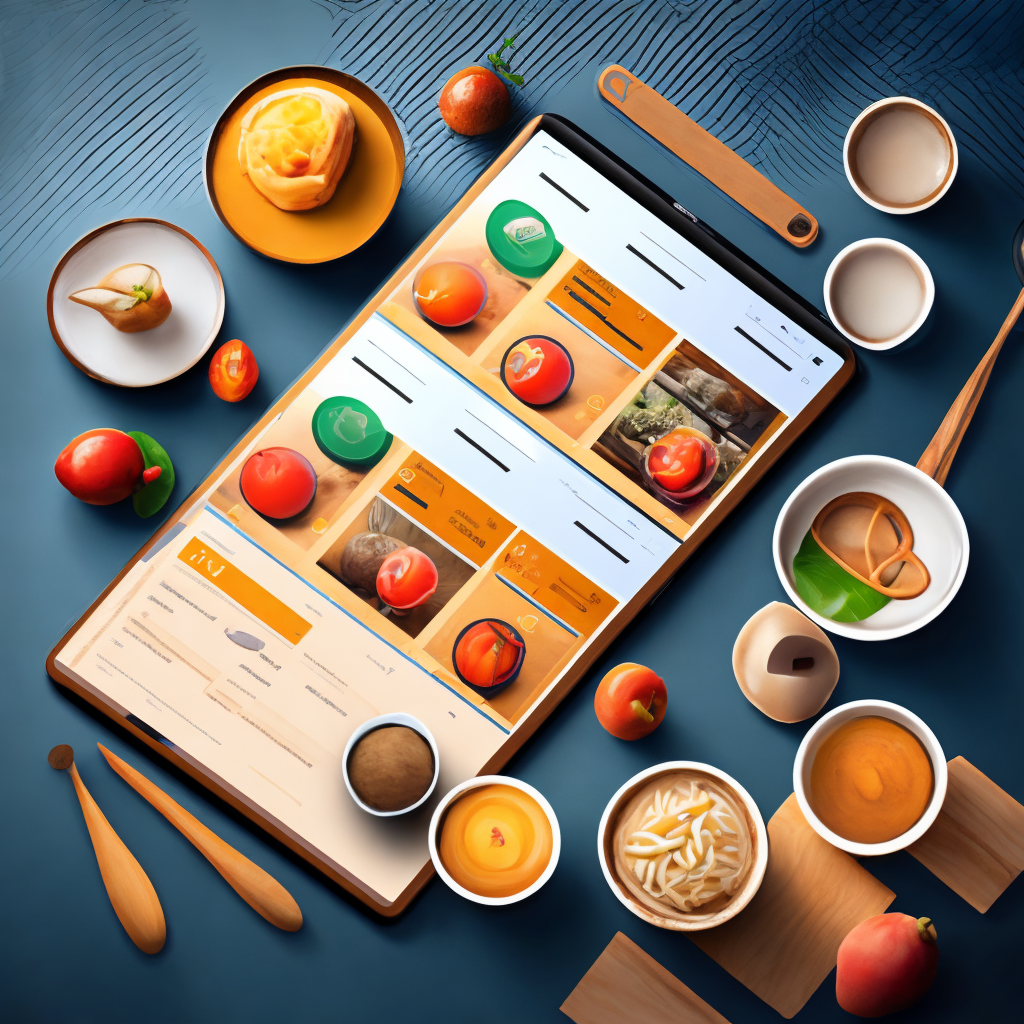 a beautiful iOS app design for a cooking app. Won design of the year award