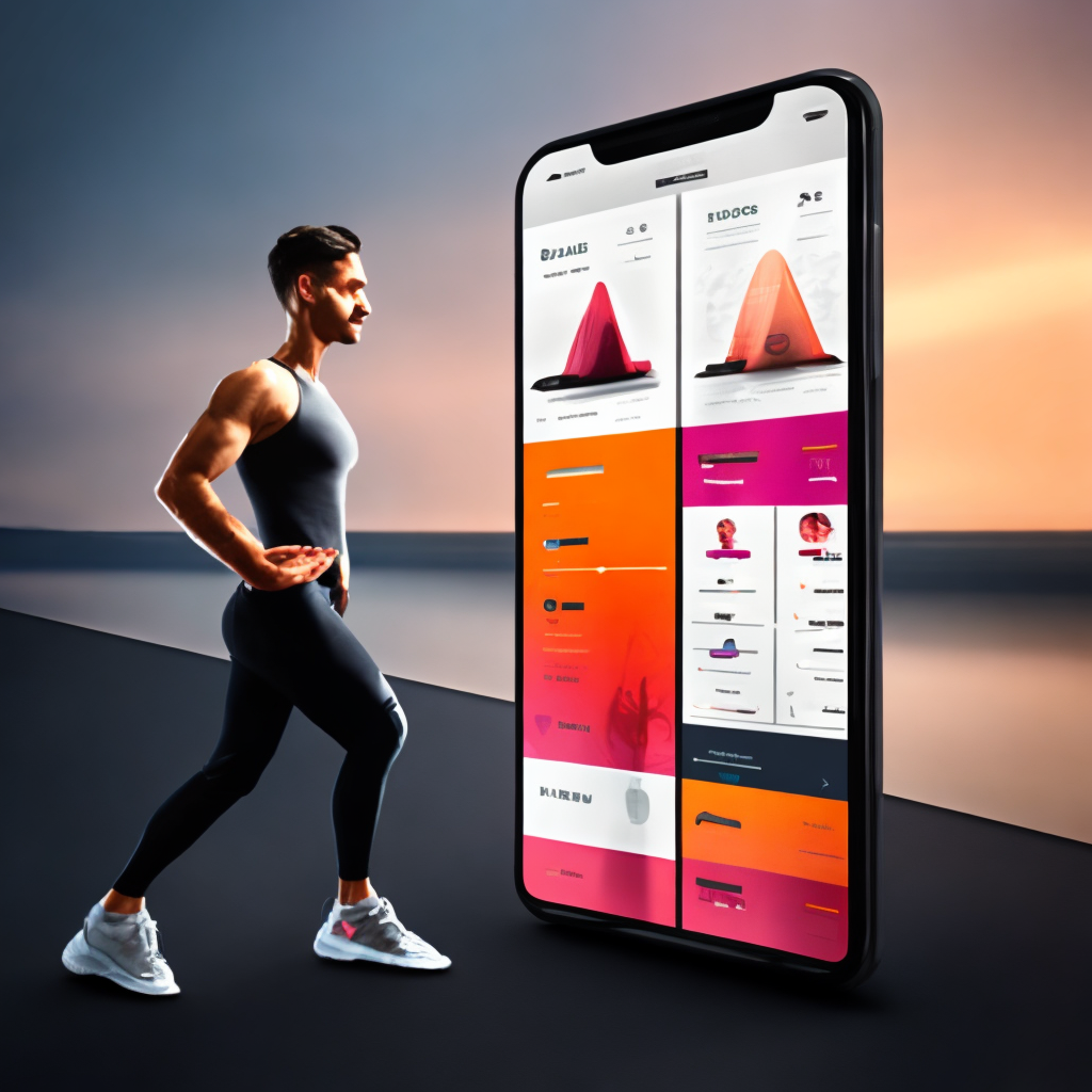 a beautiful iOS app design for a fitness app. Won design of the year award