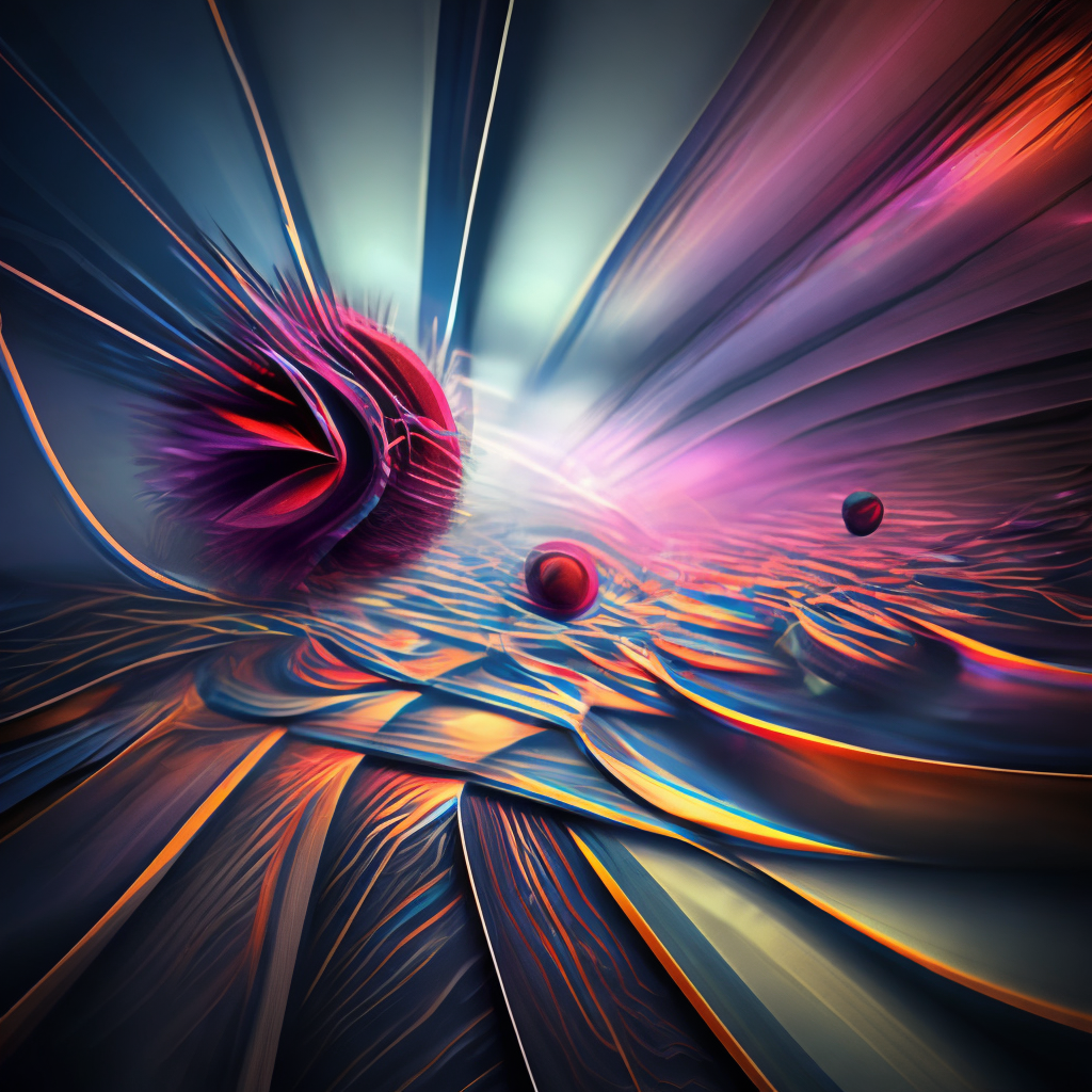 Abstract chaotic fractal background 3D rendering illustration
