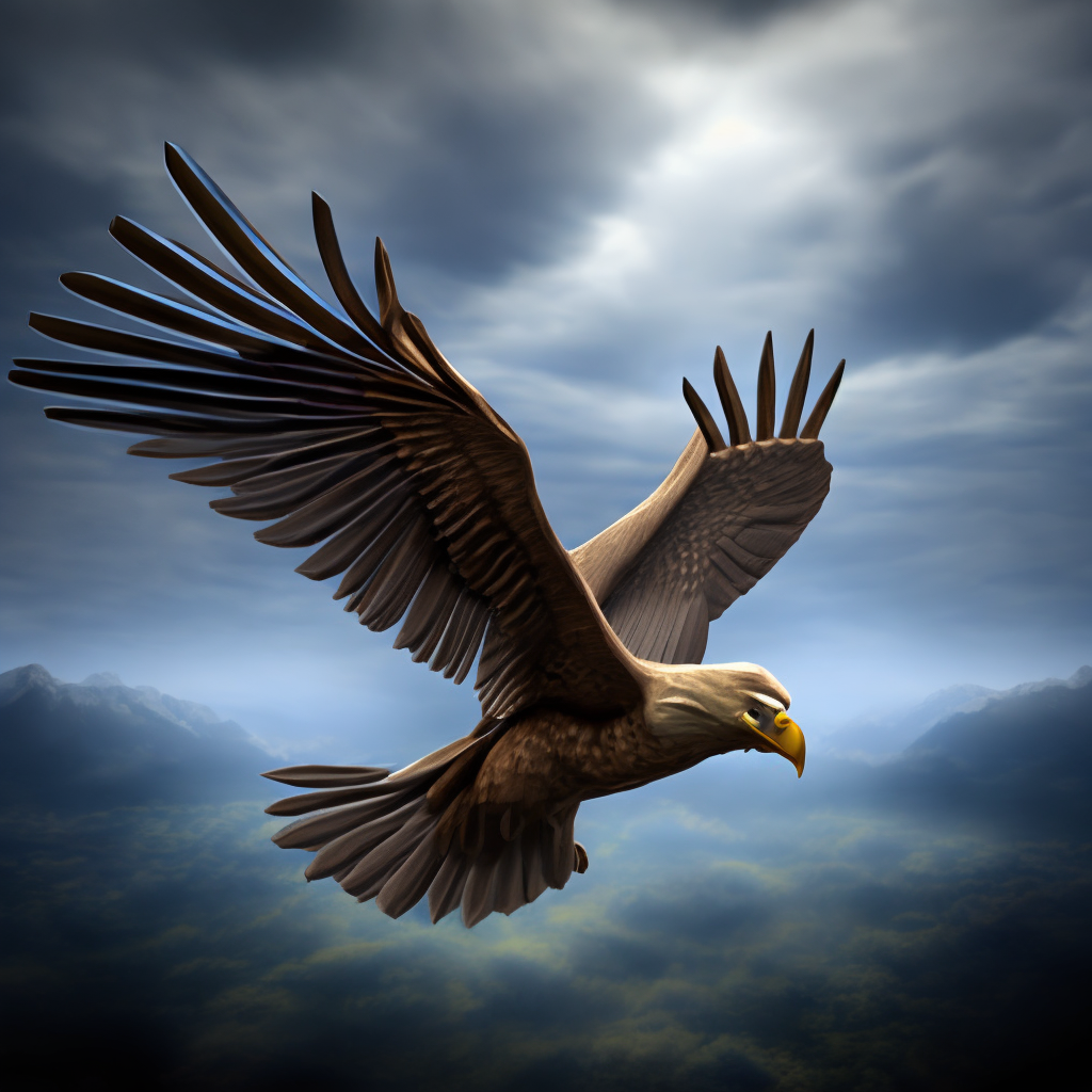 Eagle flying 