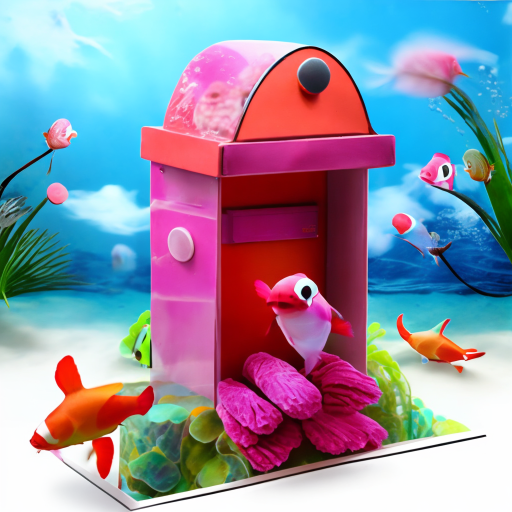 Underwater post box clownfish 
