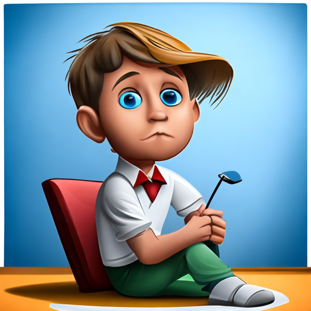 Smart boy portrait in cartoon logo - AI Generated Artwork - NightCafe  Creator
