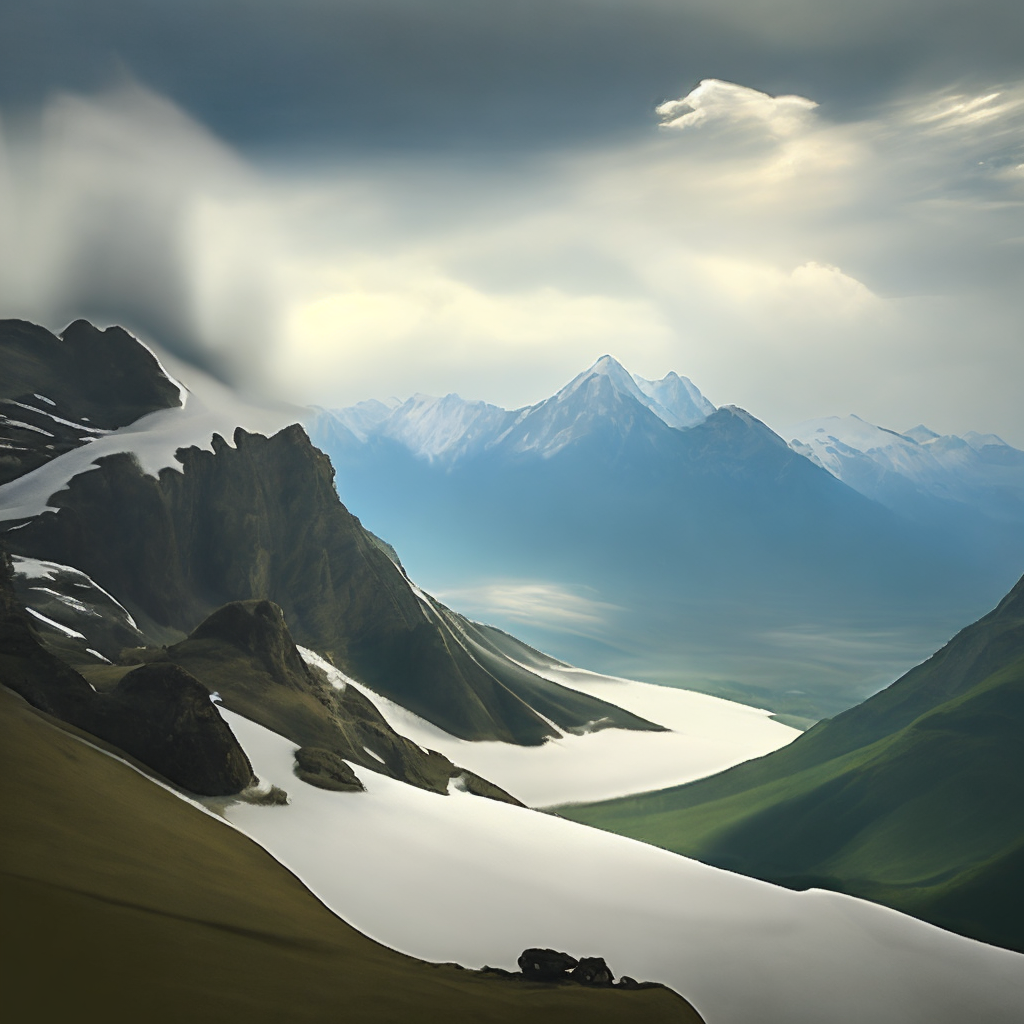 Mountains (3D rendering)