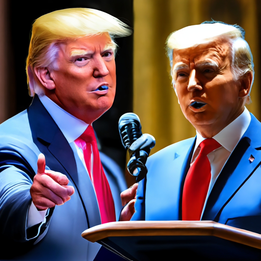 donald trump slaps joe biden