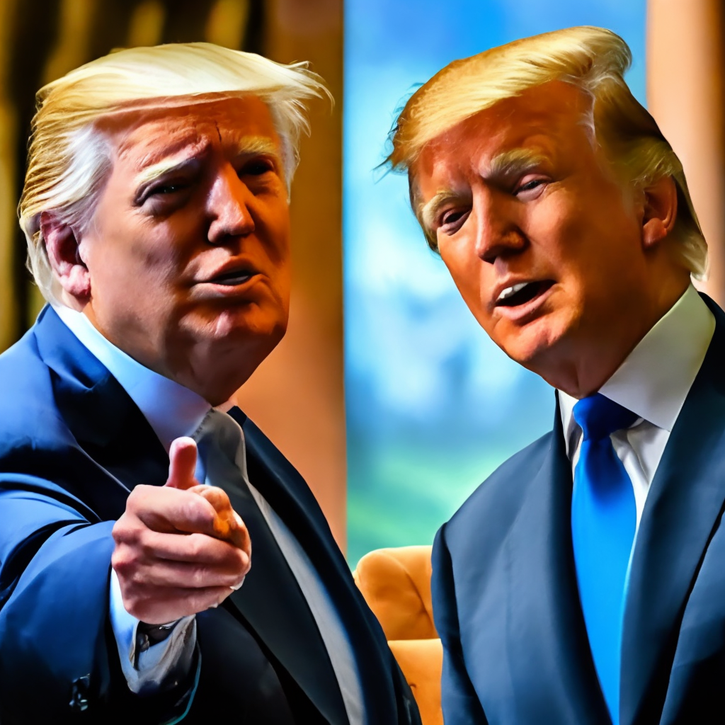donald trump slaps joe biden