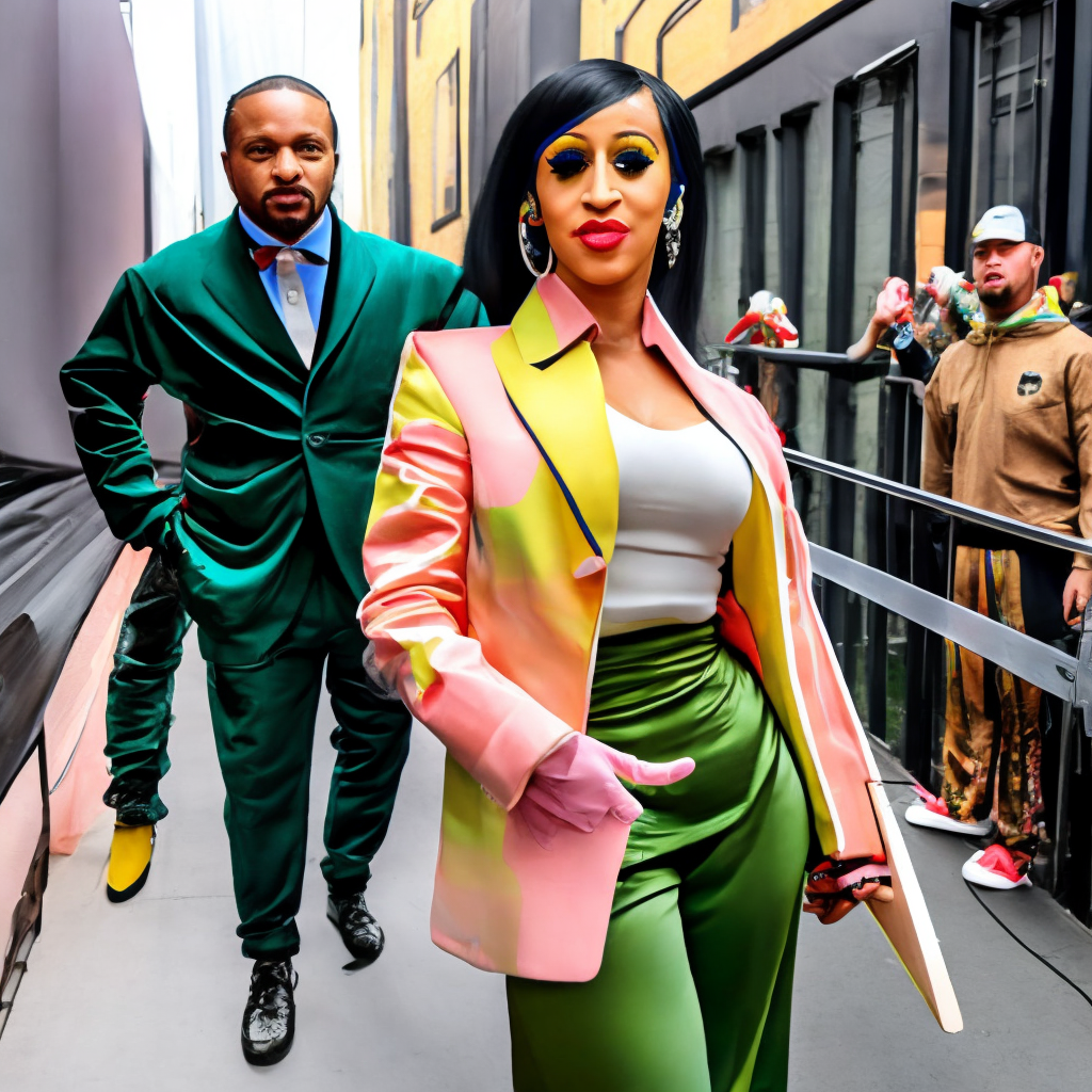 Cardi B Performs Community Service While Wearing Chanel and $1,000 Maison Margiela
