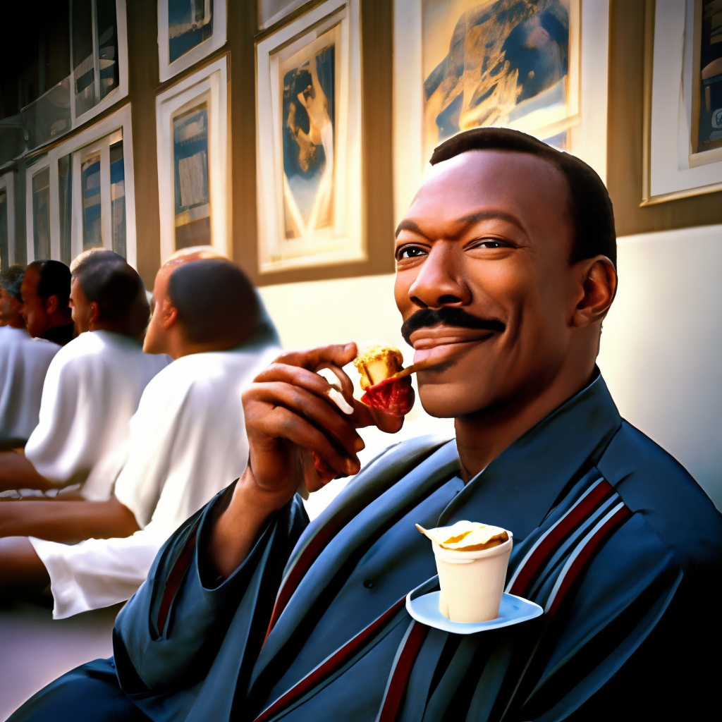 Eddie murphy eating ice cream