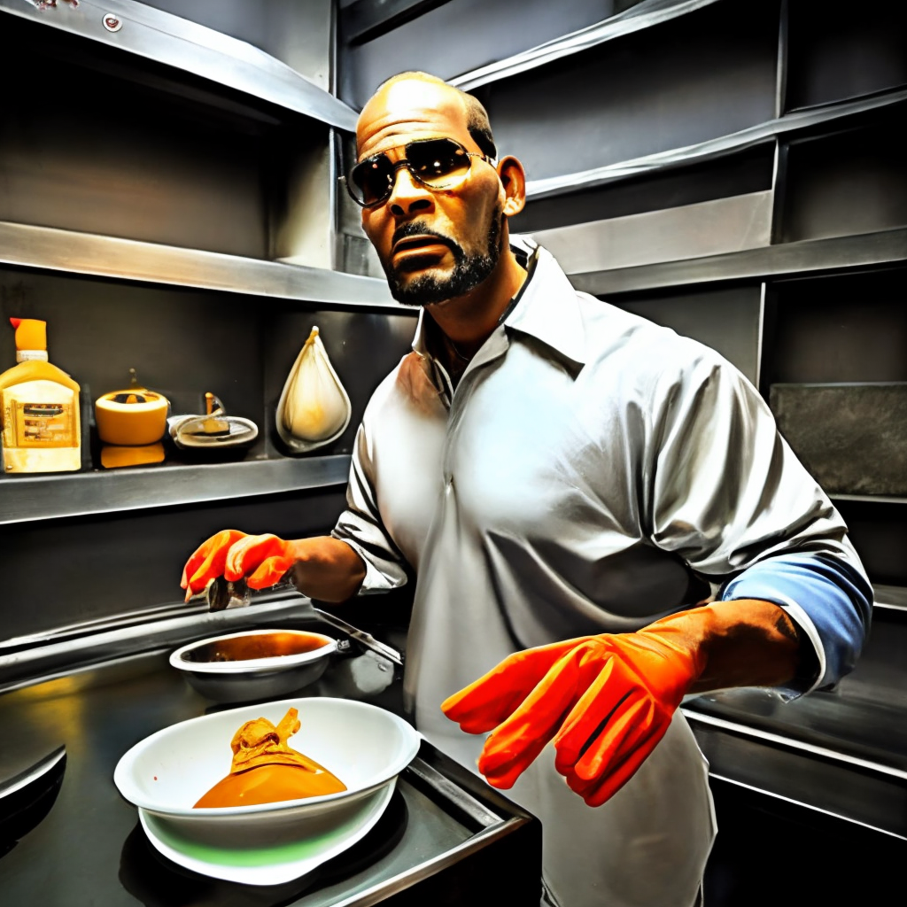 r kelly washing dishes in jail
