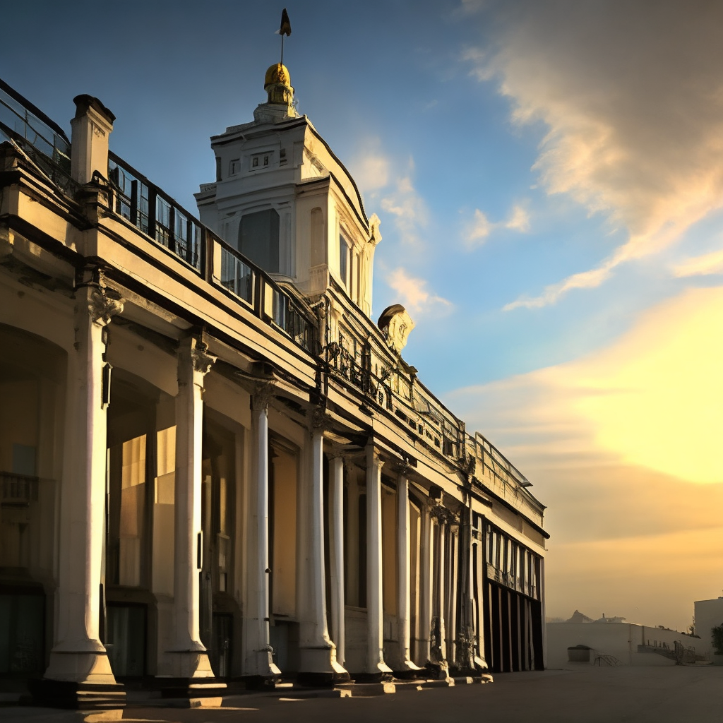 beautiful building during sunrise