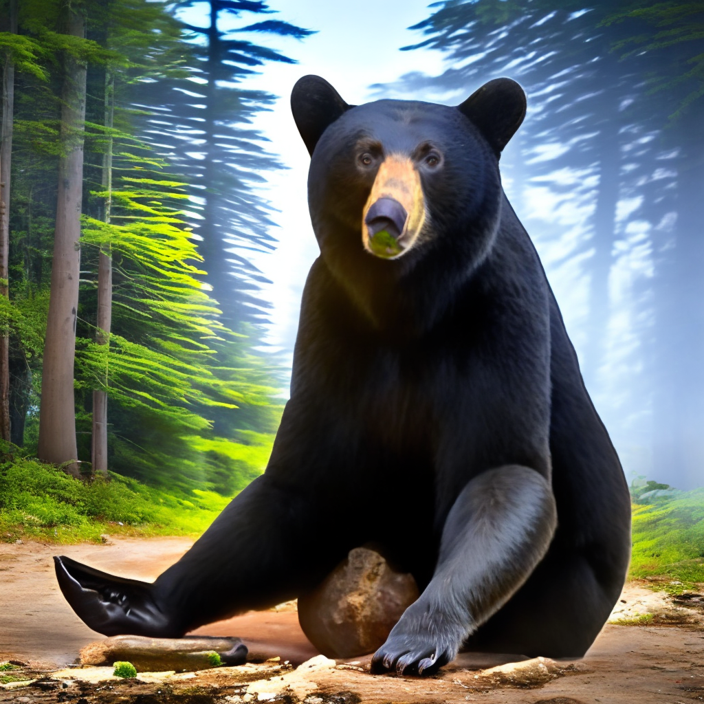 black bear around drugs