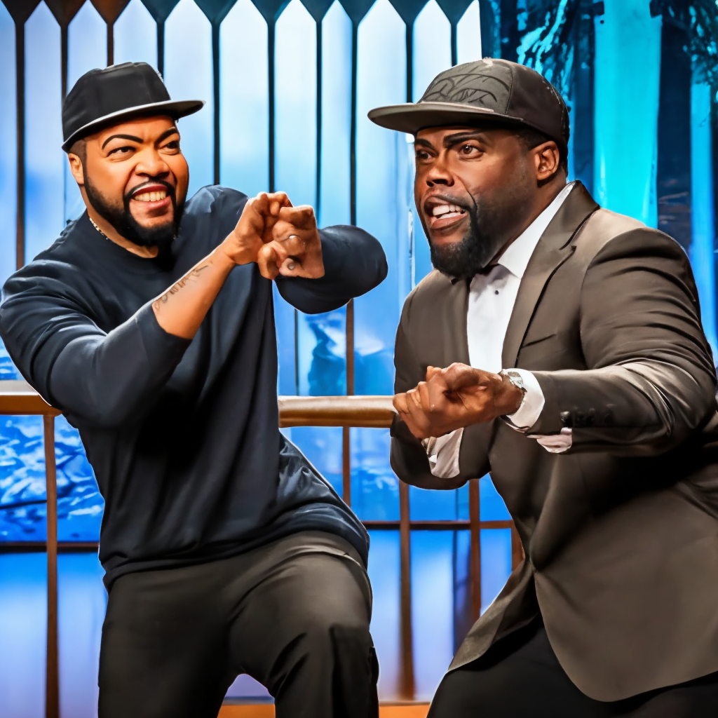 Ice cube slapping kevin hart