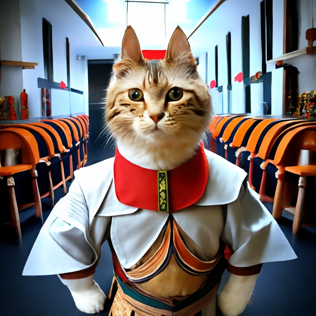 samurai cat