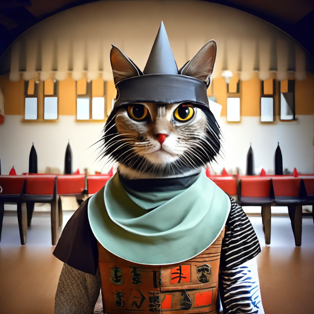 samurai cat