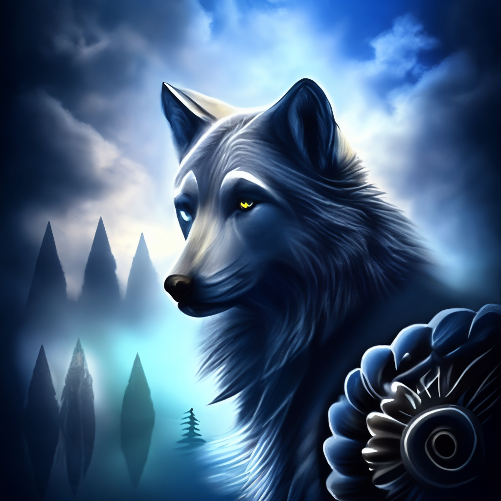 artistic wolf