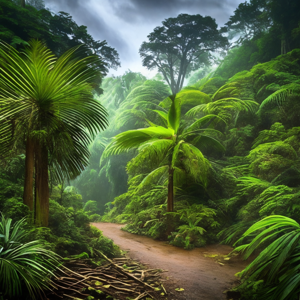 Nature rain forest