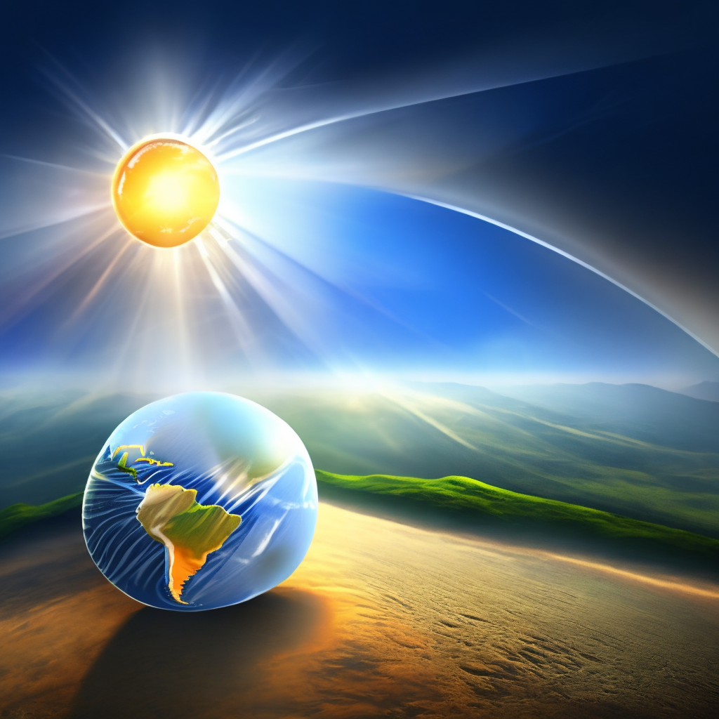 Earth in sun