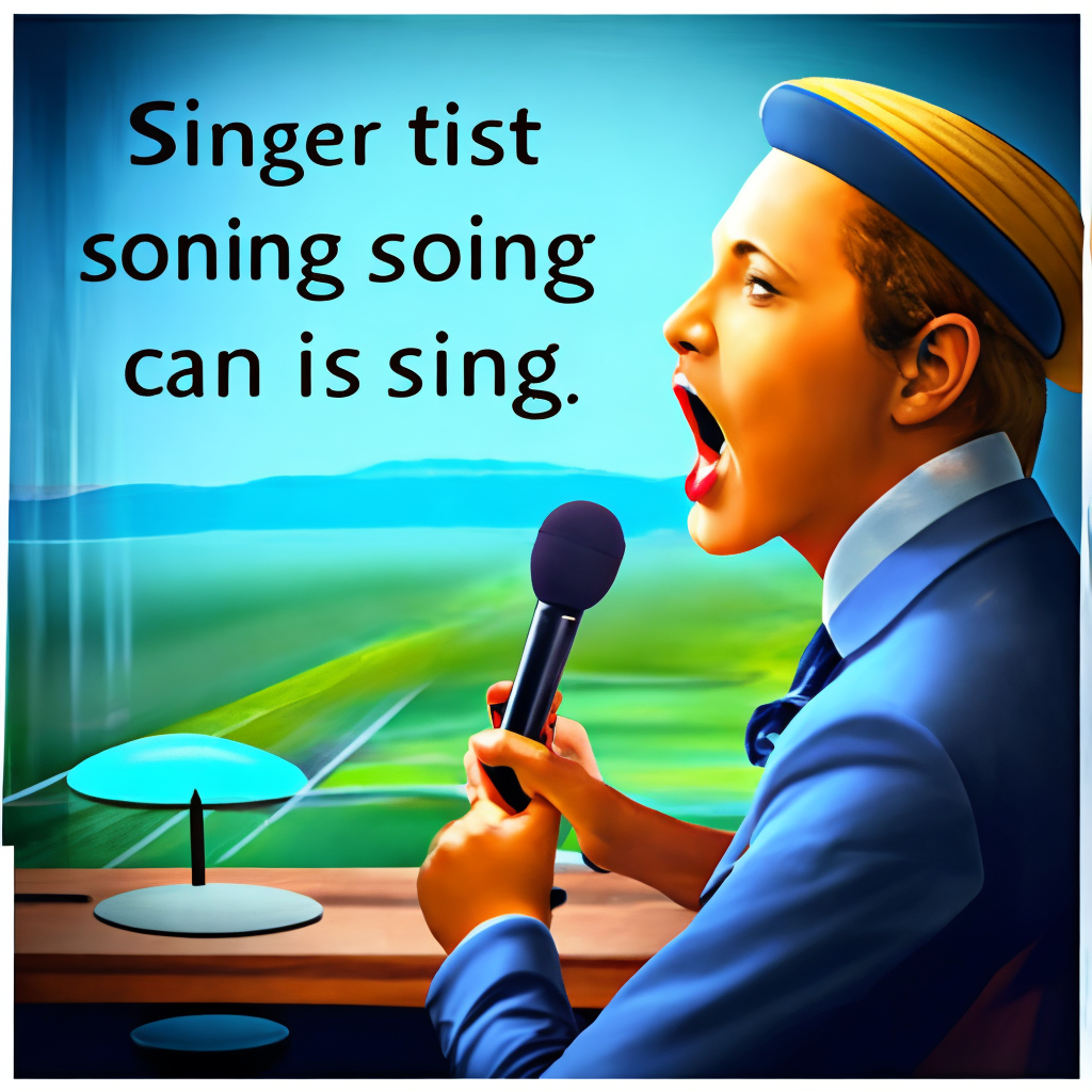 Singer can sing a song it is real but we can sing a song also