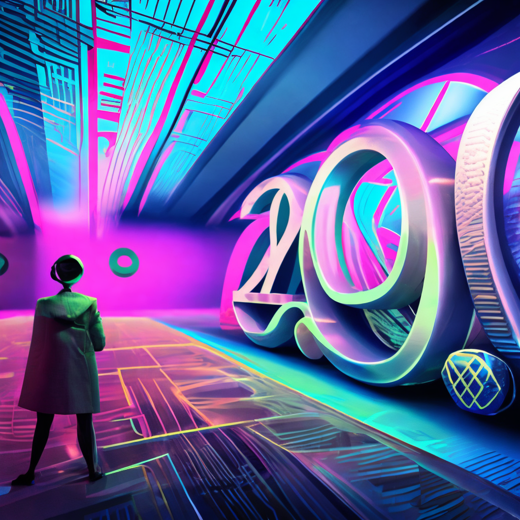 a futuristic background with the text '2027' embossed on it
