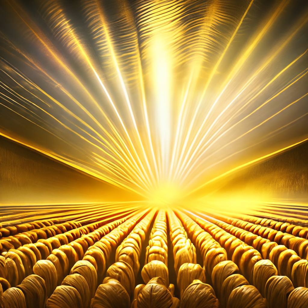 golden abundance, good contrast, pop style, cinematic lights
