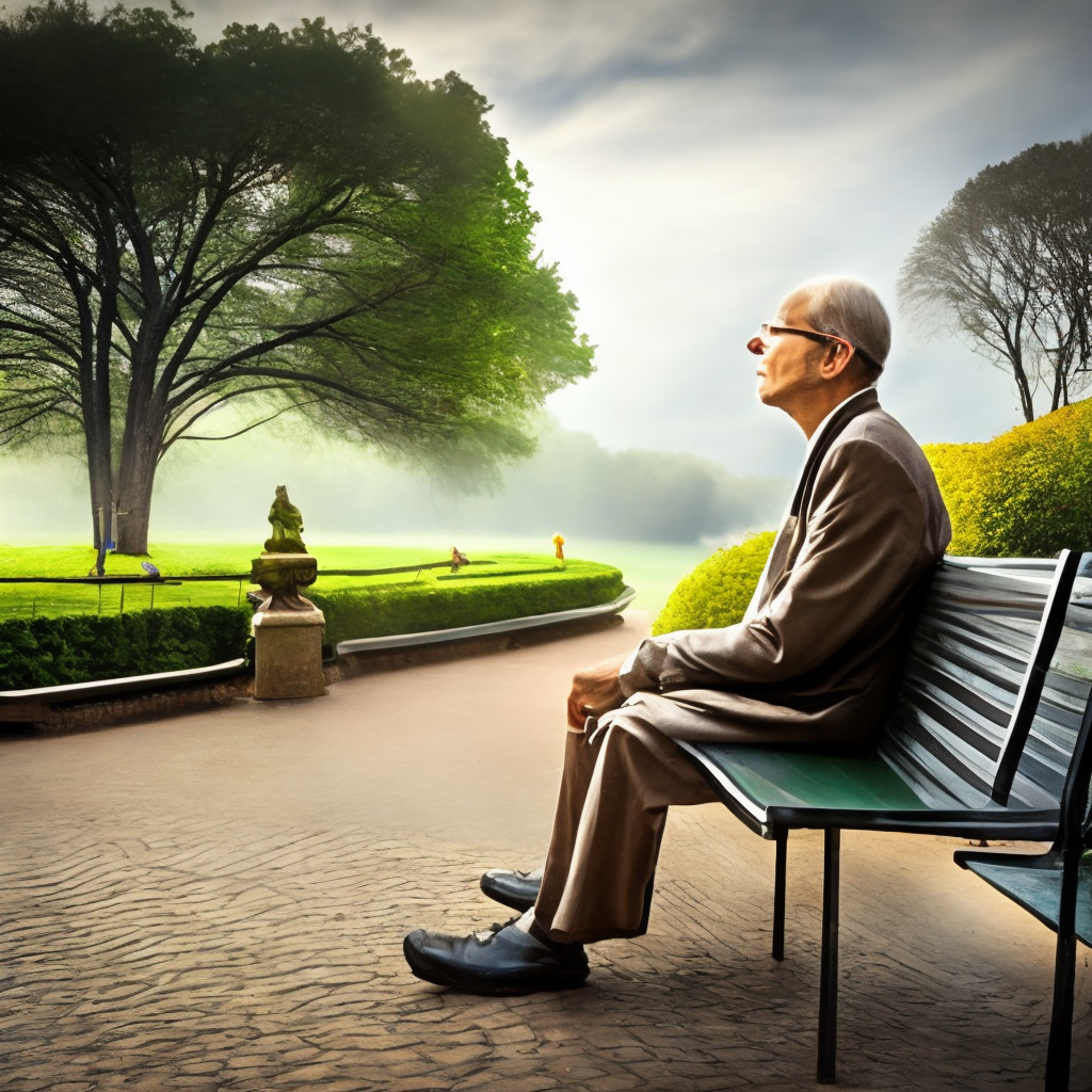 a man in the park getty image