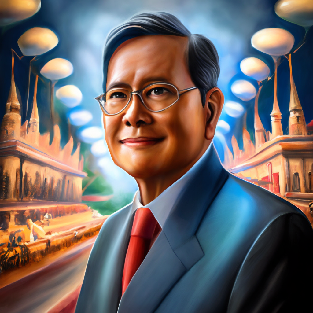 A ultra detailed portrait of a ecuatorian president smiling, color digital painting, highly detailed, digital painting, artstation, intricate, sharp focus, warm lighting, attractive, high quality, masterpiece, award-winning art, art by inhyuk lee