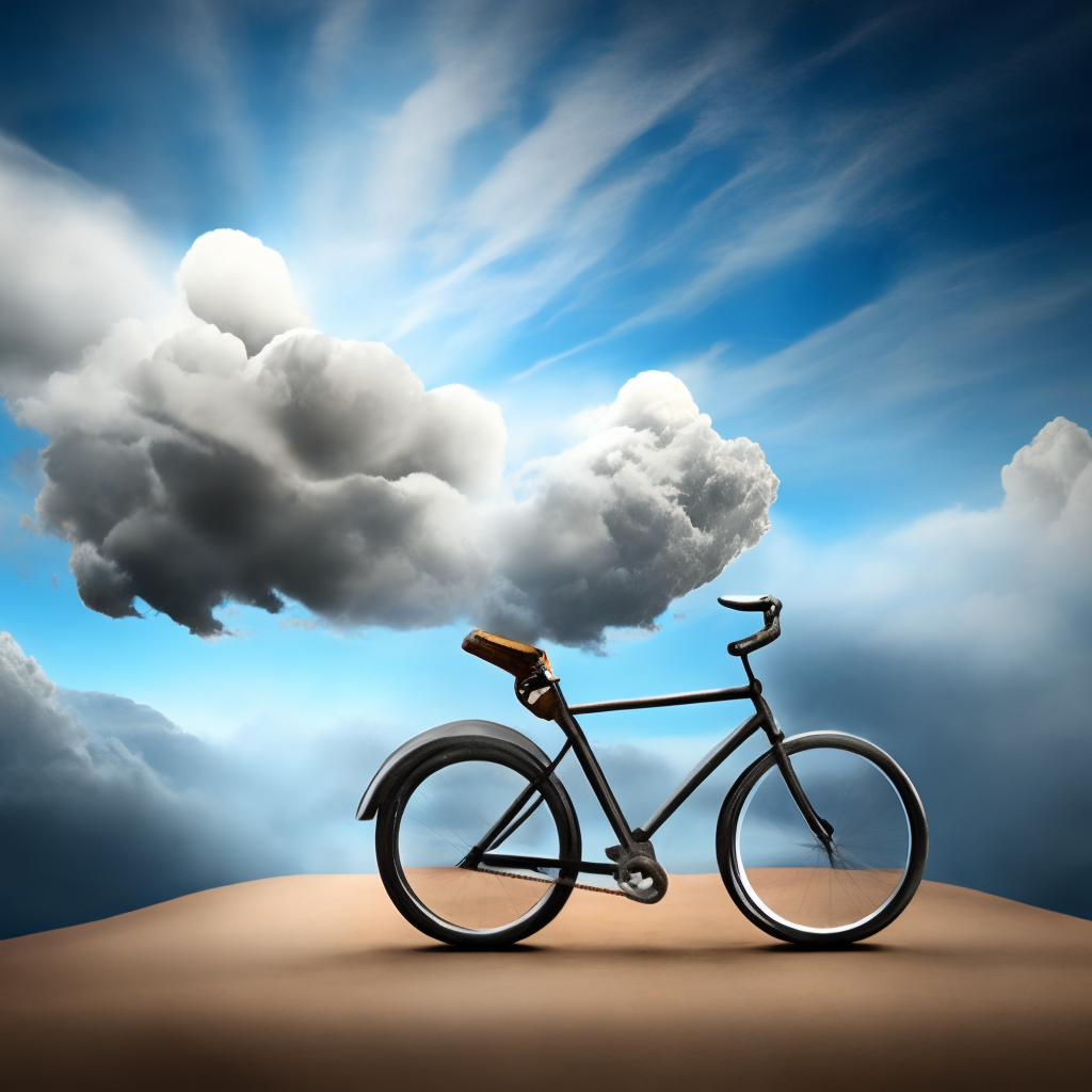 Bike on cloud