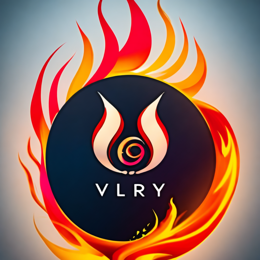 logo with fire