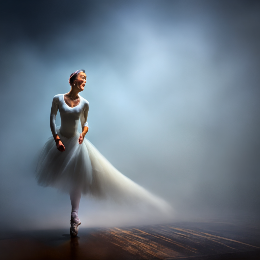 The ballerina who spins in the fog