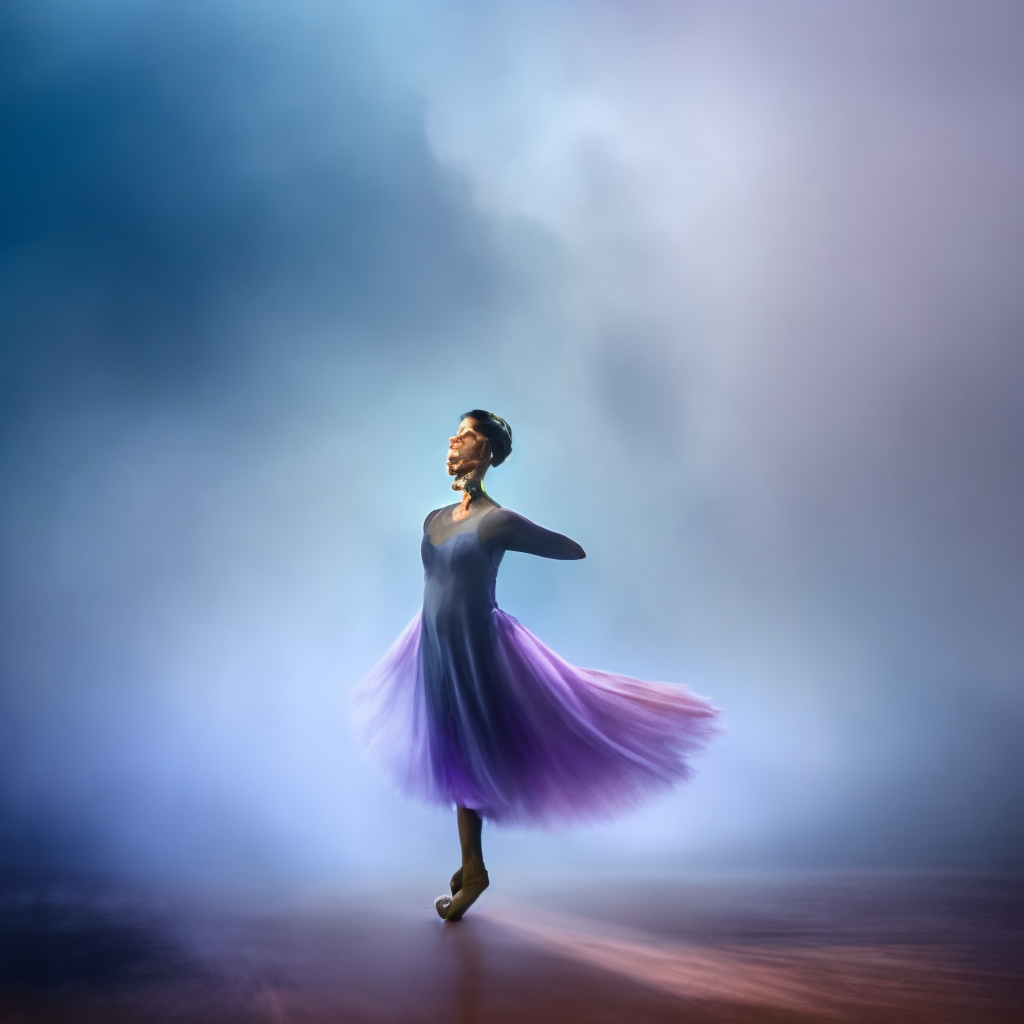 The ballerina who spins in the fog