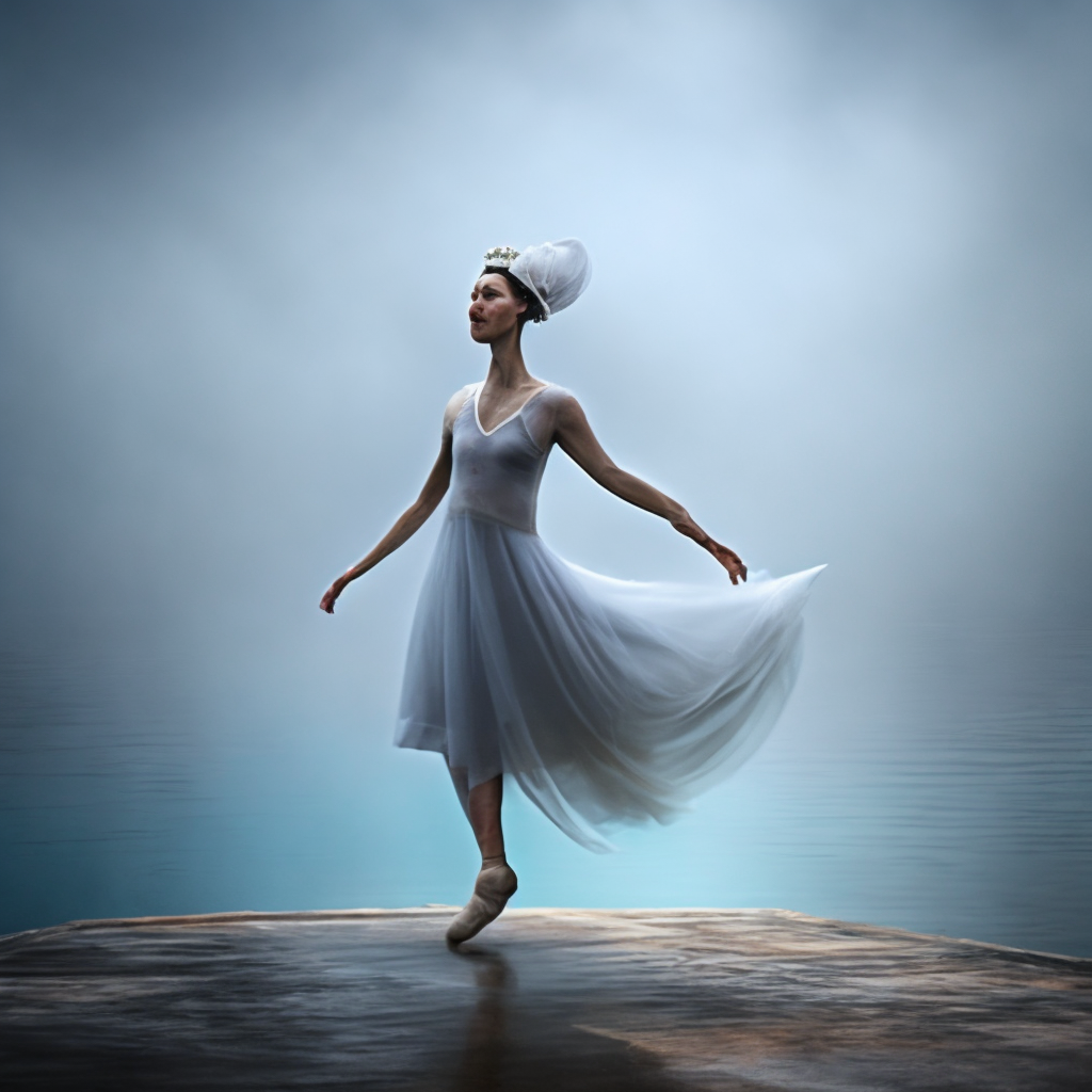 The ballerina who spins in the fog