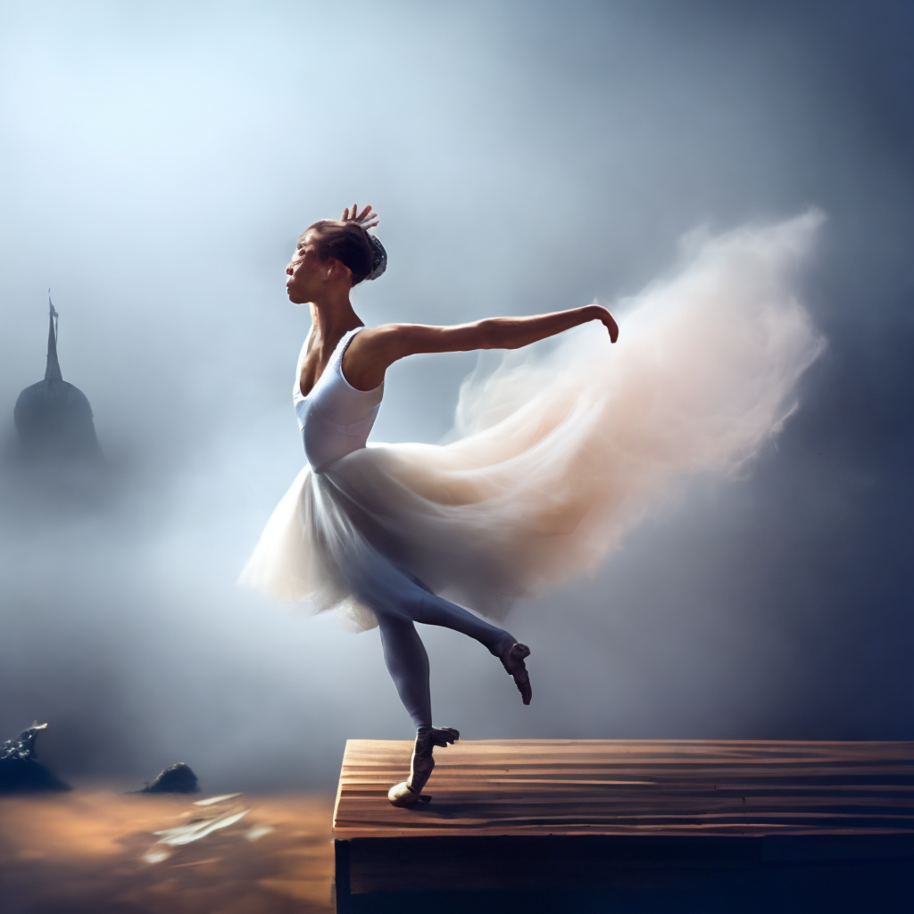 The ballerina who spins in the fog
