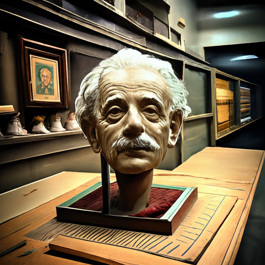 Albert Einstein preserved brain in a hidden chamber 