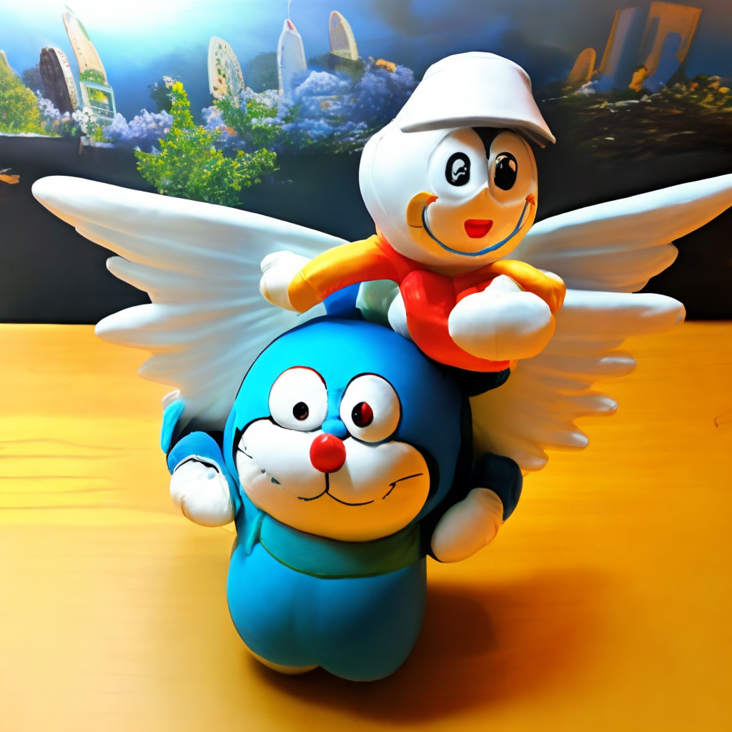 Doraemon with angel 10 photo 