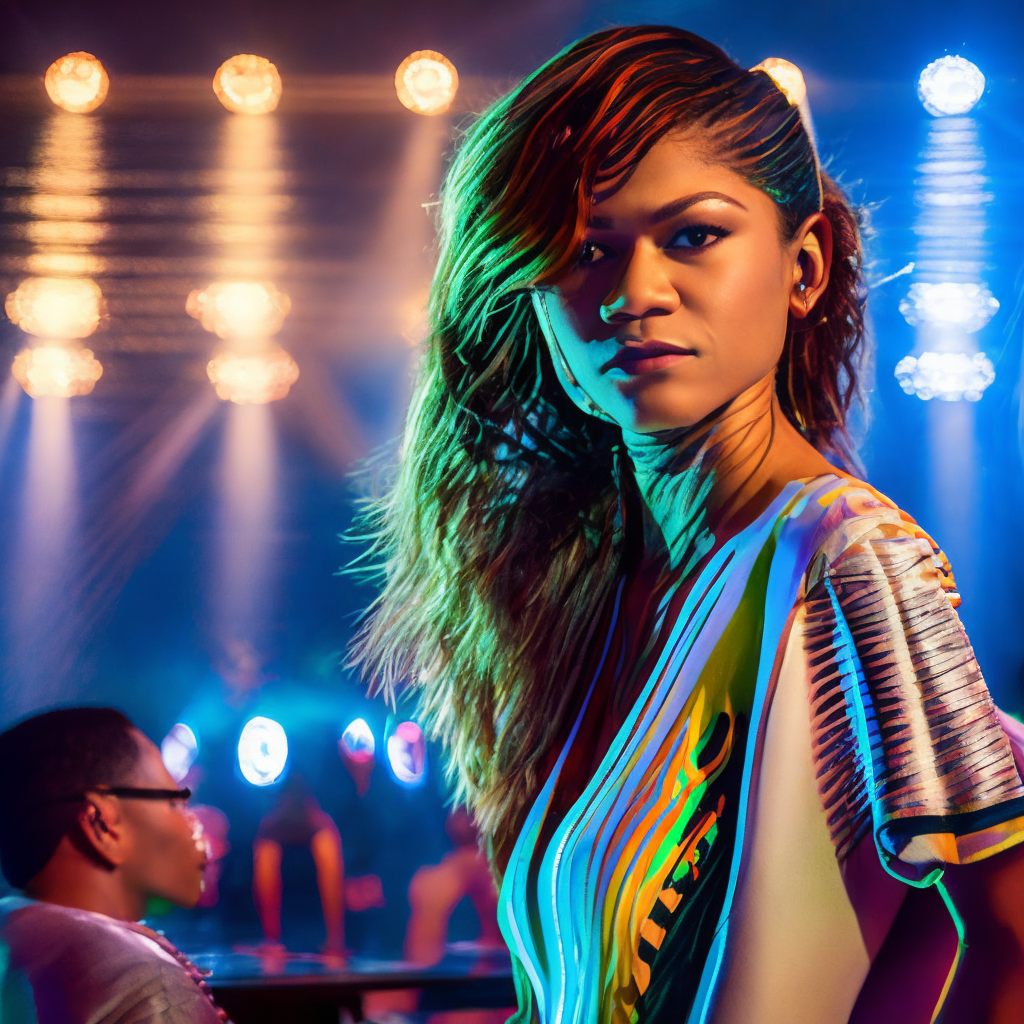 Zendaya posing to the cameras 