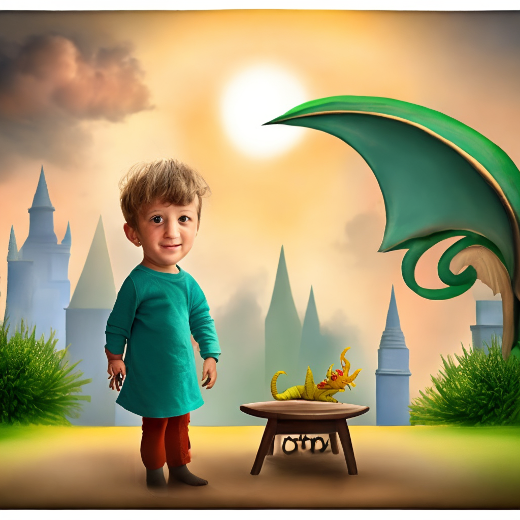 a little boy turns into a dragon