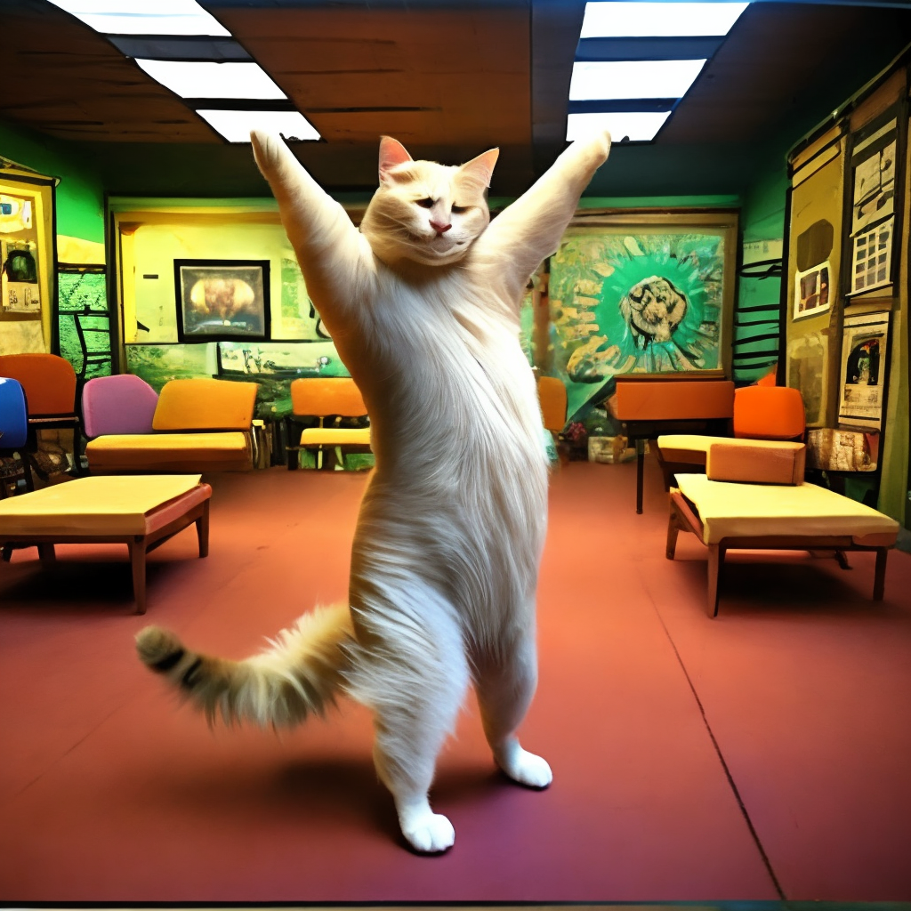 Dancing cat